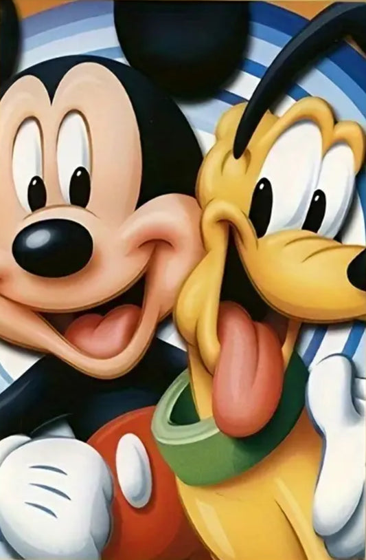 Mickey + Pluto 30x40