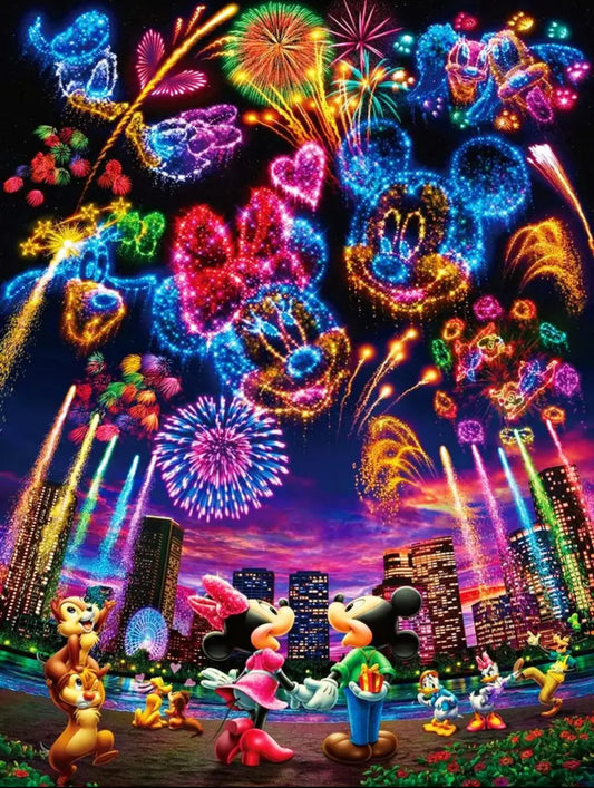 Mickey Fireworks 30x40