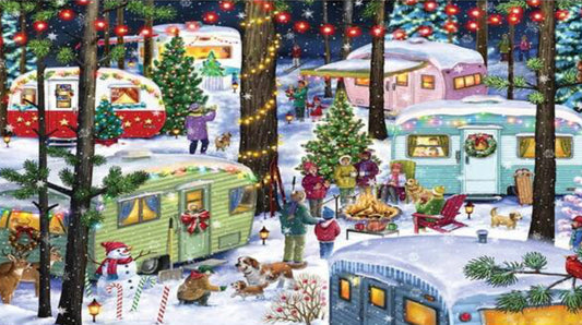 Christmas Caravans 40x70